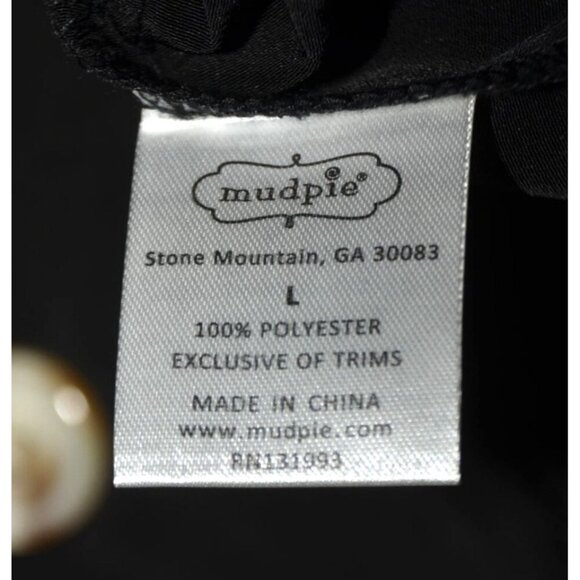 NWT Mud Pie Black Lightweight Double Button Blazer Jacket Size L Career Casual - Picture 9 of 10